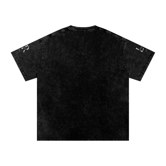 Snow Washed Oversized Cotton T-Shirt Apollo Limited Edition