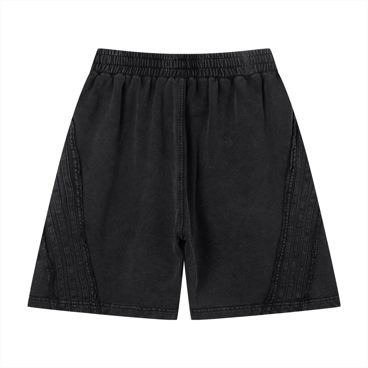 LONELY RAGE™ Unisex Vintage Wash Raw Edge Shorts