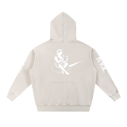 Snow Wash Fleece Oversize Hoodie
