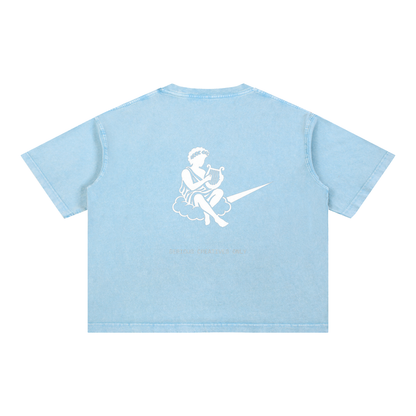 Mineral Wash Boxy Cotton T-Shirt