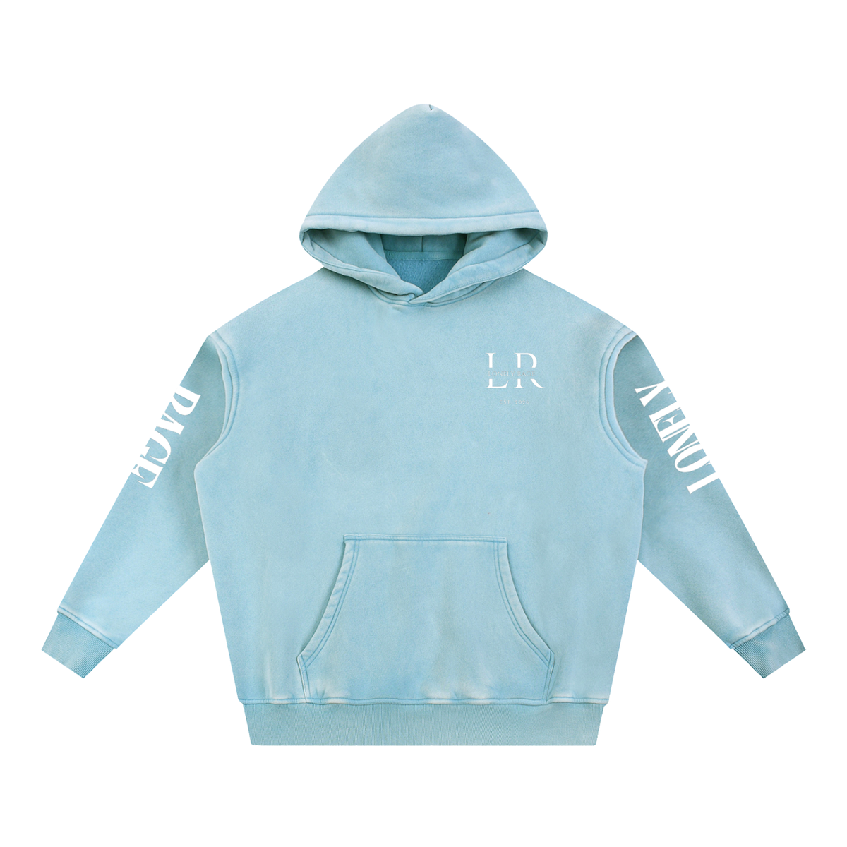 Snow Wash Fleece Oversize Hoodie
