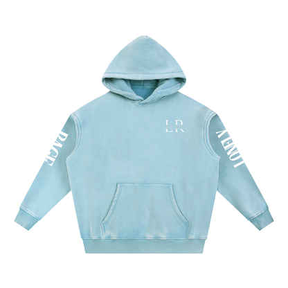 Snow Wash Fleece Oversize Hoodie
