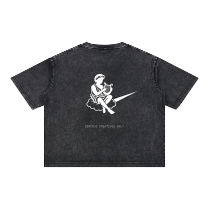 Mineral Wash Boxy Cotton T-Shirt