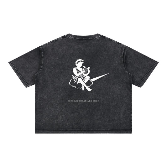 Mineral Wash Boxy Cotton T-Shirt