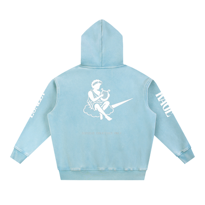 Snow Wash Fleece Oversize Hoodie